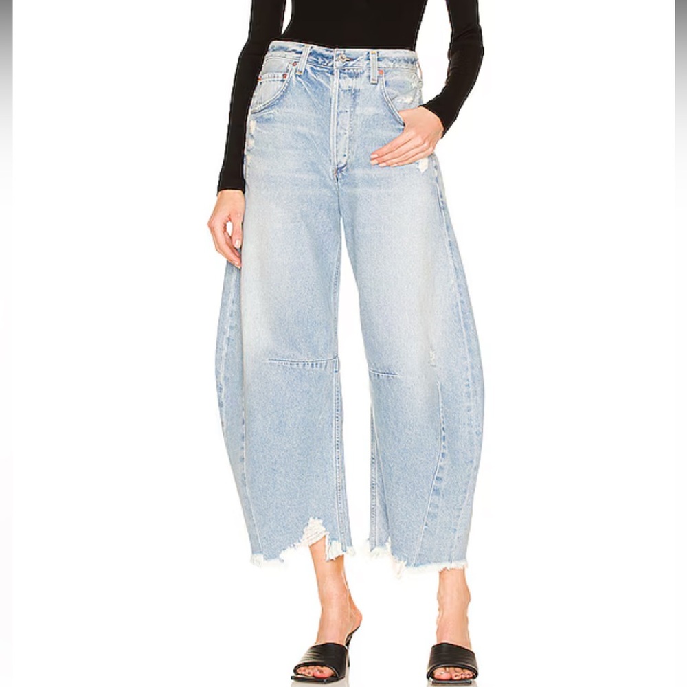 Citizens Of Humanity Light Wash Wide Leg Flare Jeans